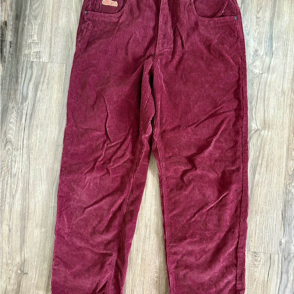 Men's Corduroy Pants - Burgundy